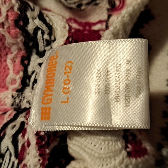 Gymboree girls size Large or 10-12 hooded striped button up sweater - Picture 5 of 6